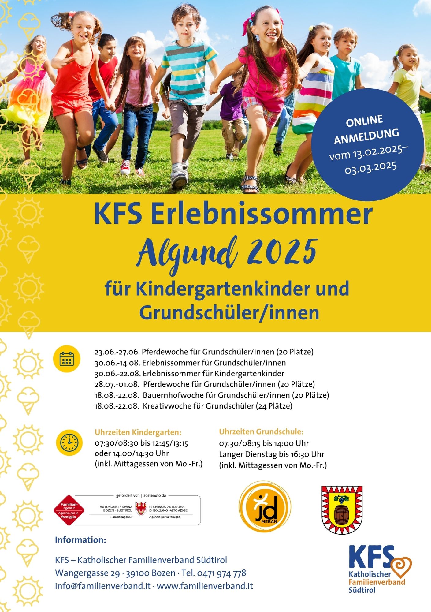 2025 Vorkündigung Algund Sommerprojekt Flyer 1