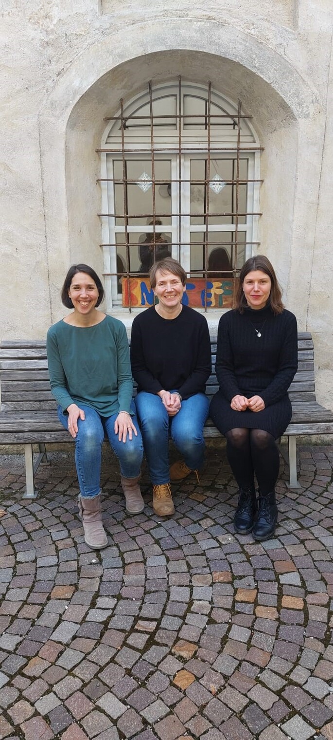Betreuerinnenteam v.l.n.r Petra Ganthaler Elisabeth Schmider Petra Ladurner. Foto KFS