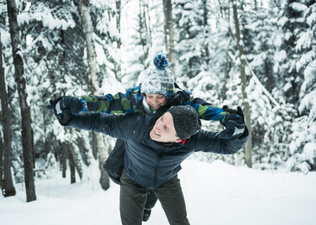 Winterabenteuer mit Papi